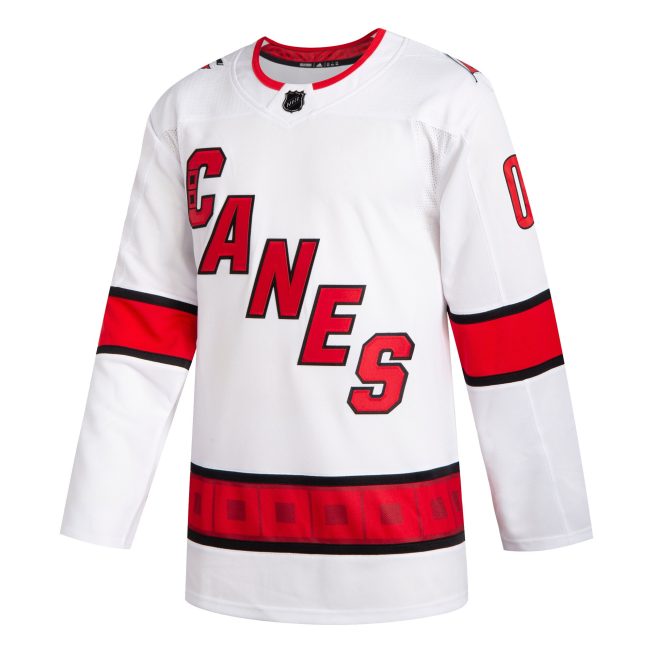 Carolina Hurricanes 2020/21 Away Custom Authentic Jersey - White - Image 2