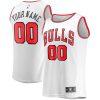 Chicago Bulls Fanatics Youth Fast Break Replica Custom Jersey - Association Edition - White