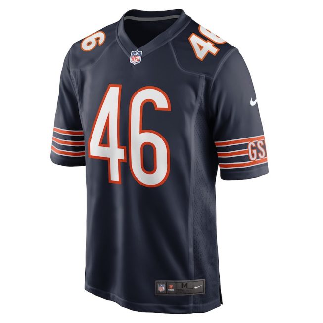 Christian Matthew 46 Chicago Bears Men Game Jersey - Navy - Image 2