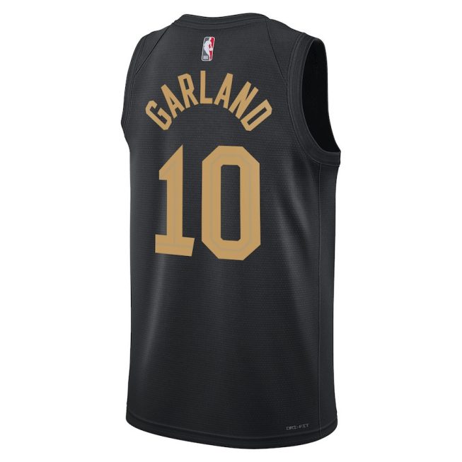 Darius Garland 10 Cleveland Cavaliers Unisex Swingman Jersey - Statement Edition - Black - Image 3