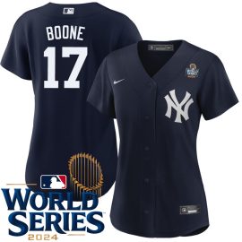 Aaron Boone New York Yankees Women's Alternate Navy World Series Jersey