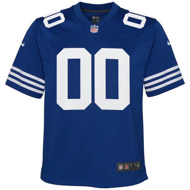 Indianapolis Colts Custom YOUTH Alternate Game Jersey - Royal - Image 2