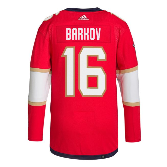 Aleksander Barkov 16 Florida Panthers 2024 STANLEY CUP Final Home Breakaway Jersey - Men, Red - Image 3
