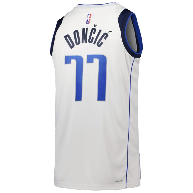 Luka Doncic Dallas Mavericks Unisex Swingman Jersey - Association Edition - White - Image 3