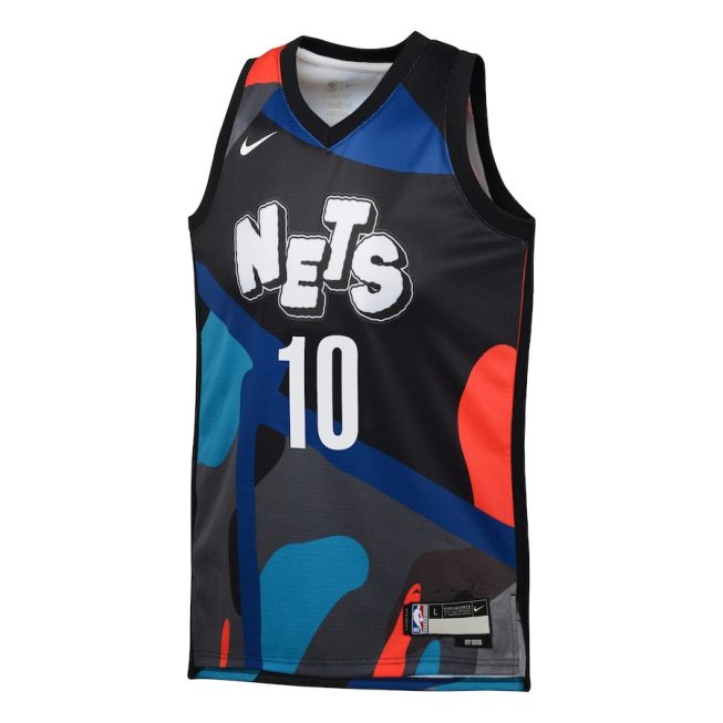 Ben Simmons 10 Brooklyn Nets 2023/24 City Edition Swingman YOUTH Jersey - Black - Image 2