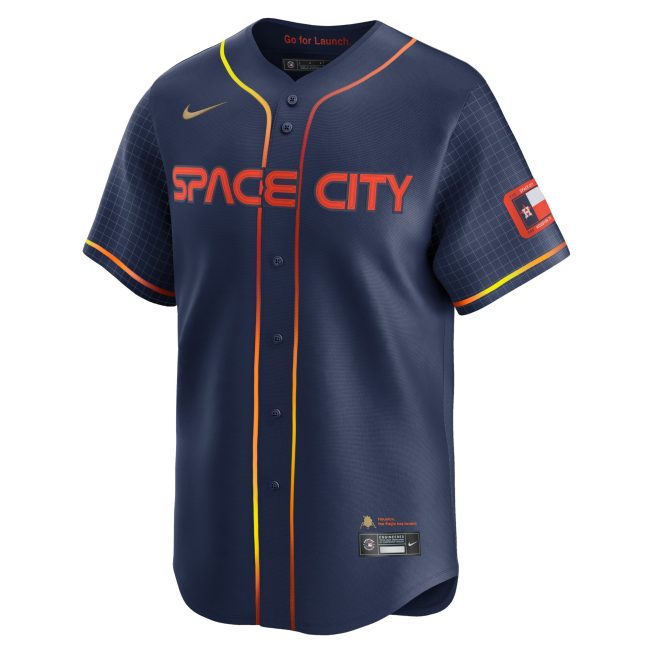 Yordan Alvarez Houston Astros City Connect Limited Player Jersey - Navy - Image 2
