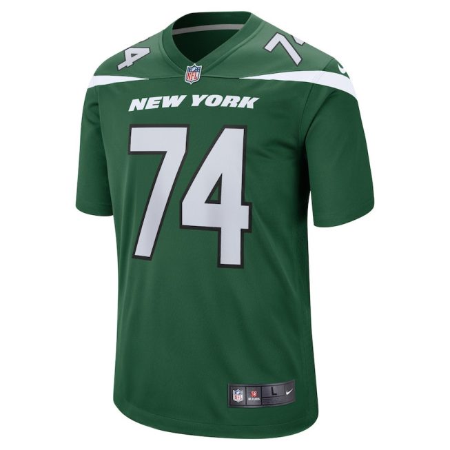 Nick Mangold 74 New York Jets Men Retired Jersey - Gotham Green - Image 2