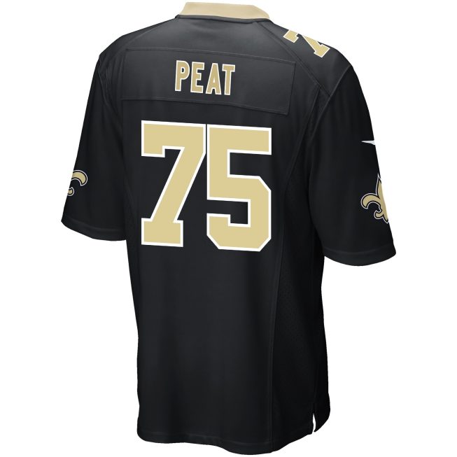 Andrus Peat New Orleans Saints Game Player Jersey - Black - Image 3