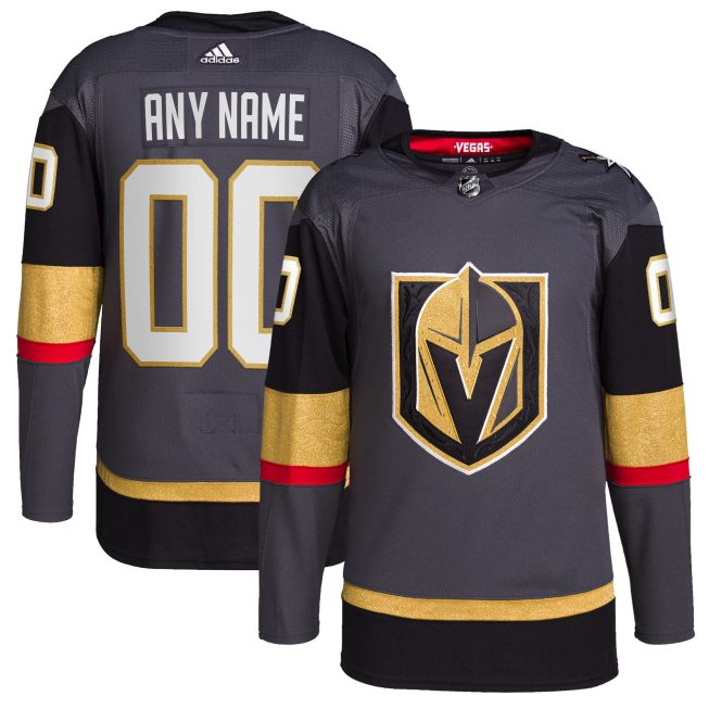 Vegas Golden Knights Alternate Primegreen Authentic Custom Jersey - Gray