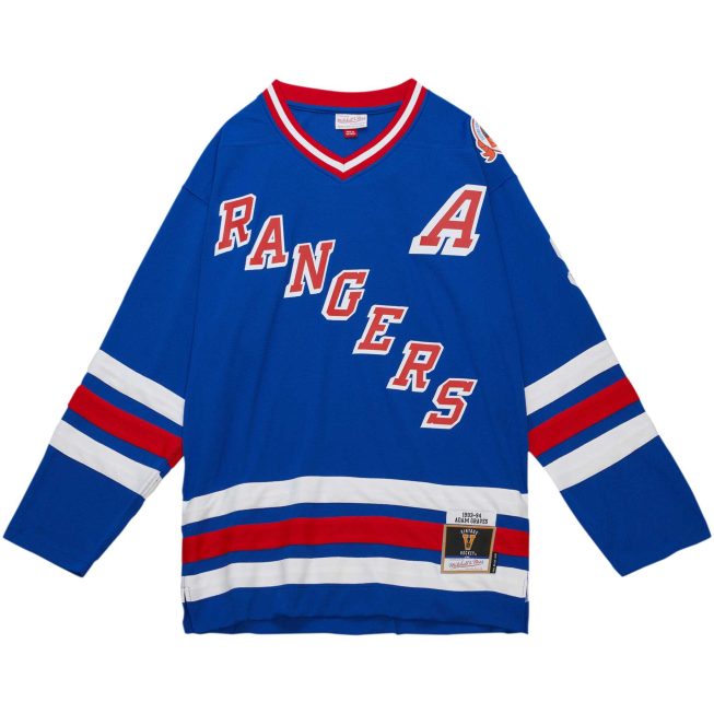 Adam Graves New York Rangers Mitchell & Ness 1993/94 Blue Line Player Jersey - Royal - Image 2