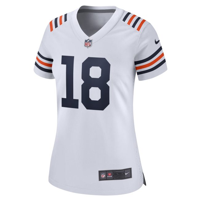 Caleb Williams Chicago Bears Women's 2024 Draft 2nd Alternate Game Player Jersey - White - Image 2