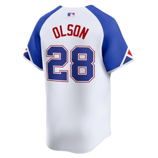 Matt Olson 28 Atlanta Braves City Connect Limited Men Jersey - White - Image 3