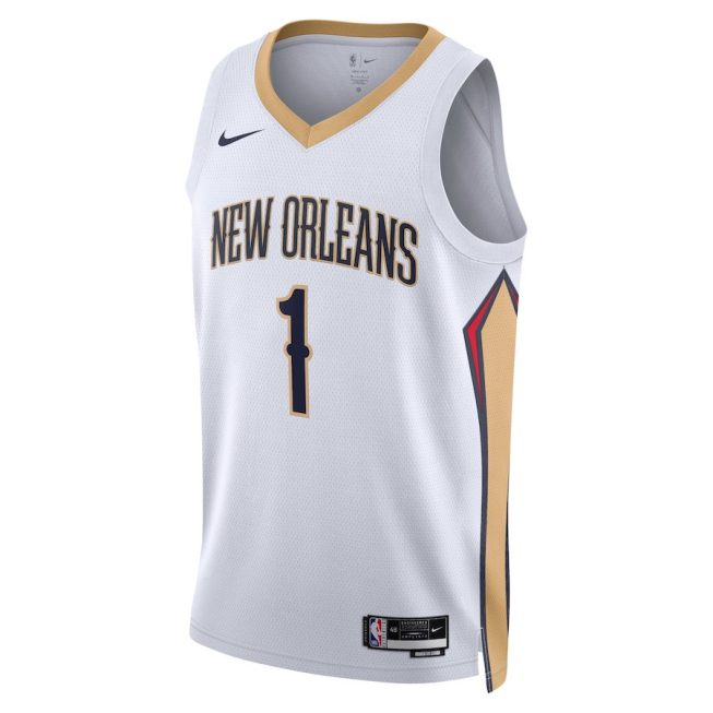 Zion Williamson 1 New Orleans Pelicans Unisex Swingman Jersey - Association Edition - White - Image 2
