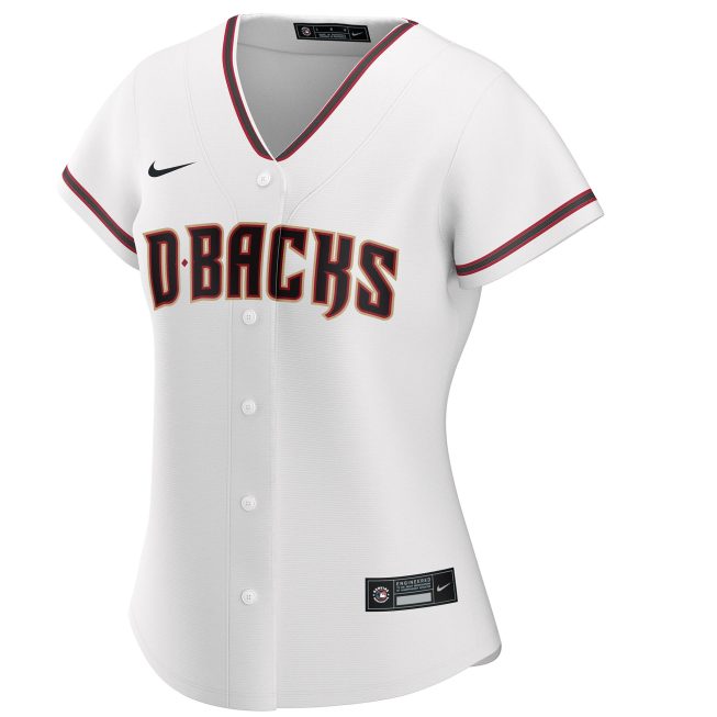Arizona Diamondbacks Women's Home Replica Custom Jersey - White - Image 2
