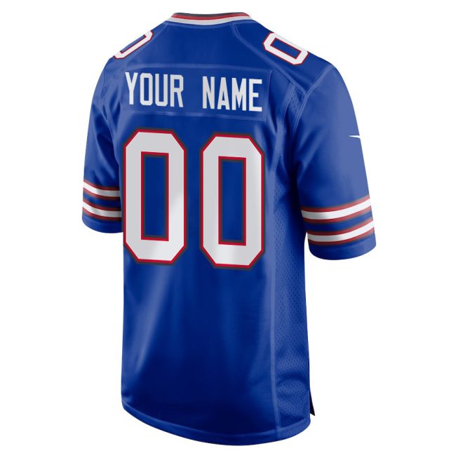 Buffalo Bills Super Bowl LIX New Orleans Patch Game Men Custom Jersey - Royal - Image 2