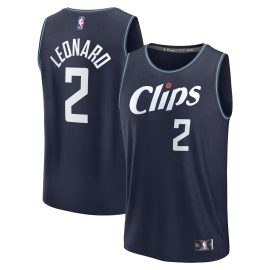 Kawhi Leonard LA Clippers Fanatics Youth - Navy - City Edition