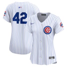 Chicago Cubs Women's 2024 Jackie Robinson Day Home Limited Jersey - White