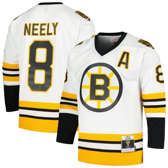 Cam Neely Boston Bruins Mitchell & Ness 1993/94 Blue Line Player Jersey - White