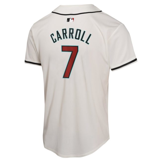 Corbin Carroll Arizona Diamondbacks Youth Home Game Player Jersey - White - Image 3