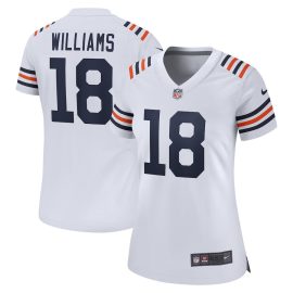 Caleb Williams 18 Chicago Bears 2024 Draft 2nd Alternate Game Player Jersey - White
