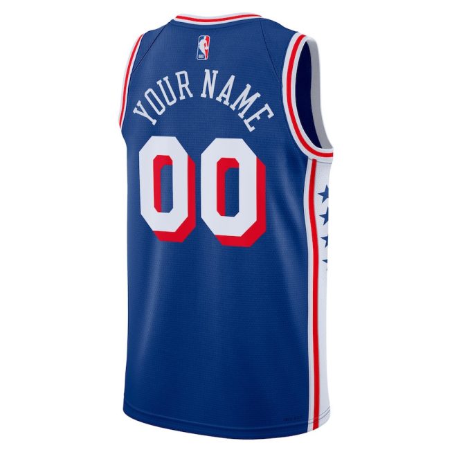 Philadelphia 76ers Icon Swingman Custom Jersey - Royal - Image 3