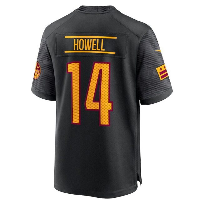 Sam Howell 14 Washington Commanders YOUTH Game Jersey - Black - Image 3