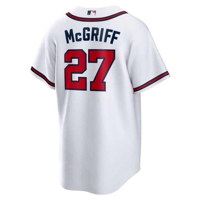 Fred McGriff Atlanta Braves 2023 Hall of Fame Inline Replica Jersey - White - Image 3