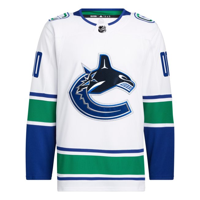 Vancouver Canucks Away Primegreen Authentic Custom Jersey - White - Image 2