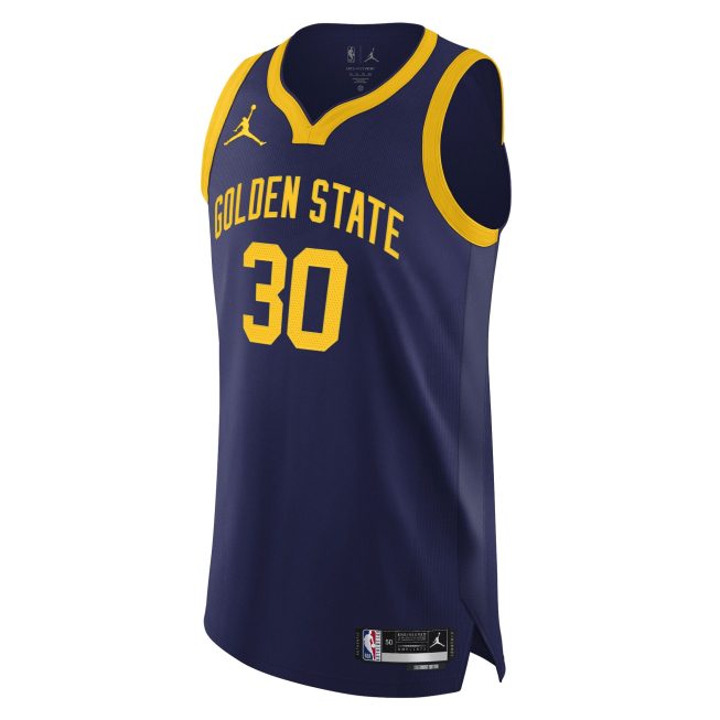 Stephen Curry Golden State Warriors Jordan Brand Authentic Player Jersey - Statement Edition - Royal - Image 2