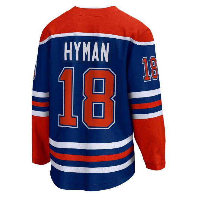 Zach Hyman Edmonton Oilers Fanatics Home Breakaway Player Jersey - Royal - Image 3