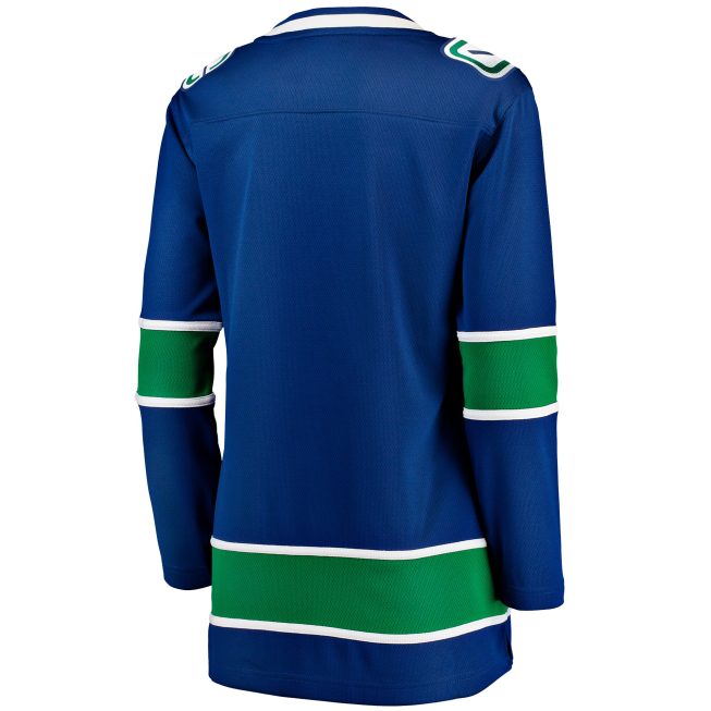Vancouver Canucks Fanatics Women's Premier Breakaway Jersey - Blue - Image 3