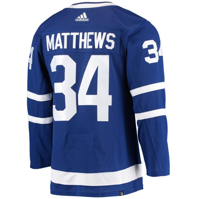 Auston Matthews Toronto Maple Leafs Home Primegreen Authentic Player Jersey - Blue - Image 3