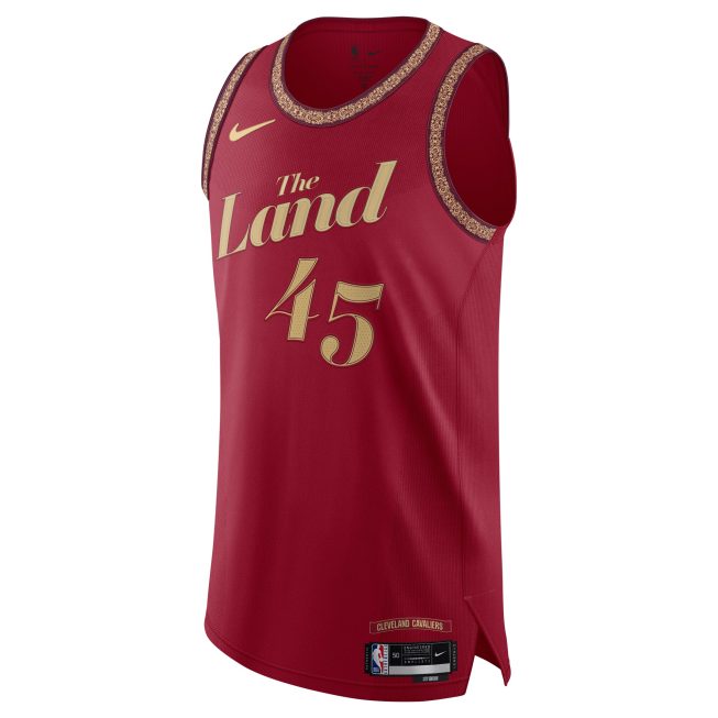 Donovan Mitchell Cleveland Cavaliers Authentic Jersey - City Edition - Wine - Image 2