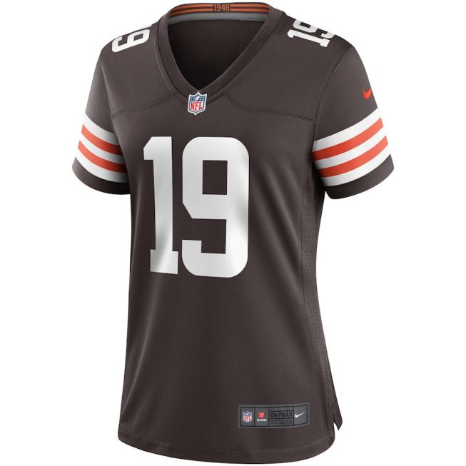 Bernie Kosar 19 Cleveland Browns Women Game Retired Jersey - Brown - Image 2