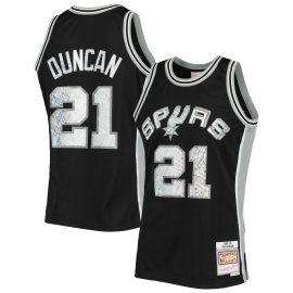 Tim Duncan San Antonio Spurs Mitchell & Ness 1998/99 Hardwood Classics 75th Anniversary Diamond Swingman Jersey - Black