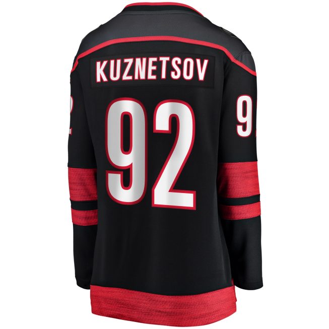 Evgeny Kuznetsov Carolina Hurricanes Fanatics Women's Home Breakaway Jersey - Black - Image 3