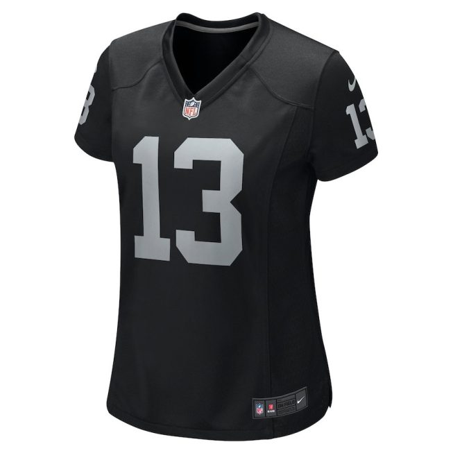 Hunter Renfrow 13 Las Vegas Raiders Women Game Jersey - Black - Image 2