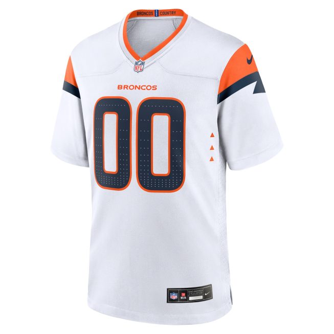 Denver Broncos Custom Game Jersey - White - Image 2
