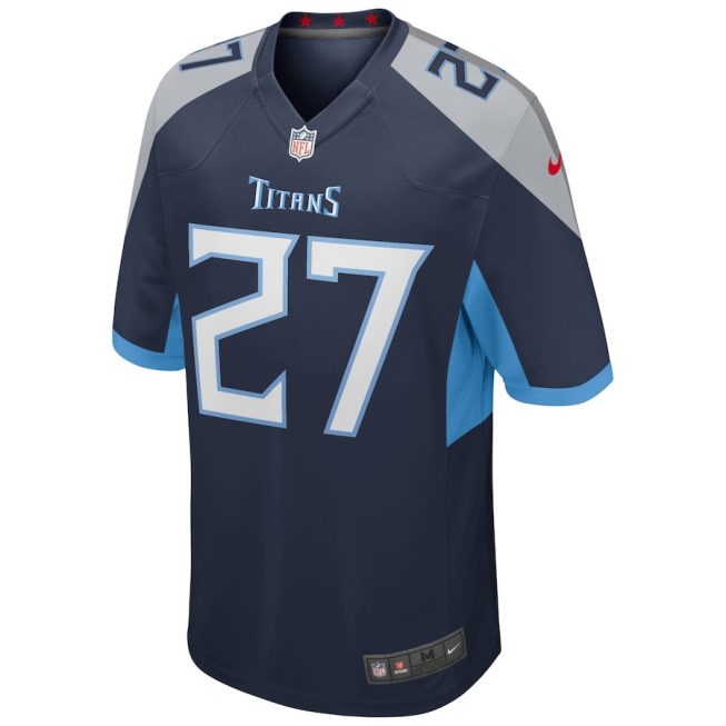 Eddie George 27 Tennessee Titans Men Game Retired Jersey - Navy - Image 2
