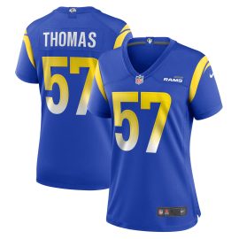 Zachary Thomas Los Angeles Rams Women's Team Game Jersey - Royal