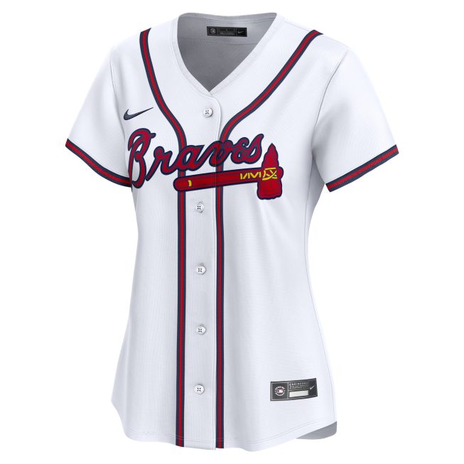 Atlanta Braves Women's #1 Mom Home Limited Jersey - White - Image 2