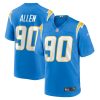 Brevin Allen 90 Los Angeles Chargers Men Game Jersey - Powder Blue