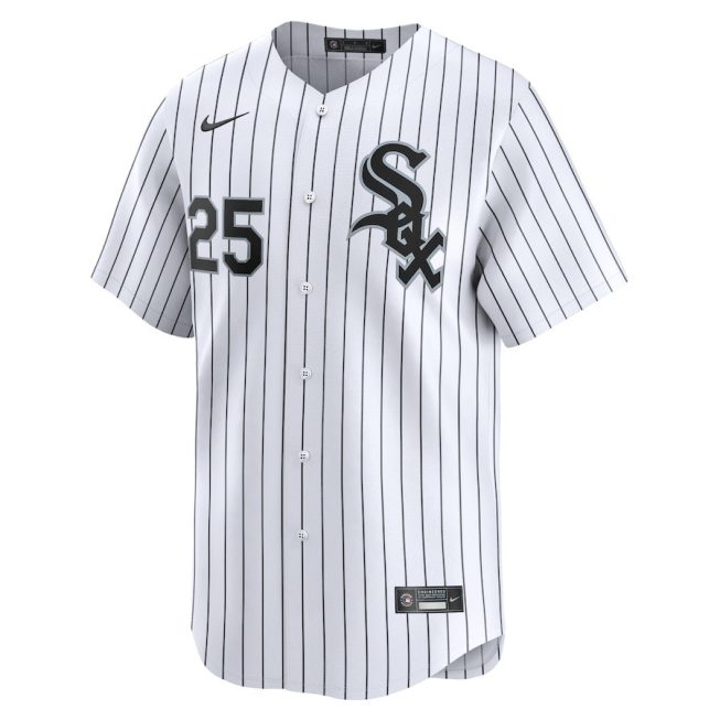 Andrew Vaughn 25 Chicago White Sox Home Limited Player Men Jersey - White - Image 2