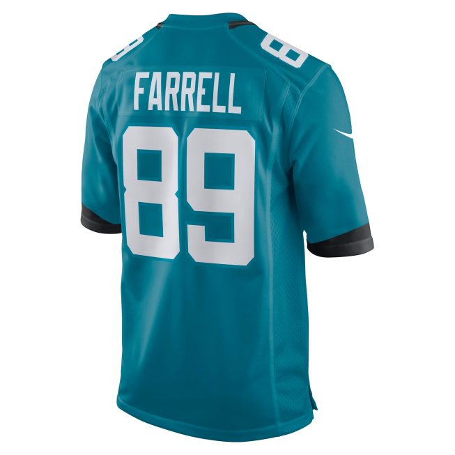 Luke Farrell Jacksonville Jaguars Game Jersey - Teal - Image 3