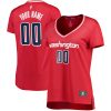 Washington Wizards Fanatics Women's Fast Break Custom Jersey Red - Icon Edition