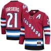 Peter Forsberg Colorado Avalanche Mitchell & Ness 2001/02 Alternate Captain Blue Line Player Jersey - Maroon