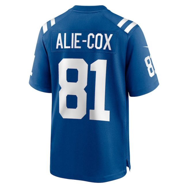 Mo Alie-Cox 81 Indianapolis Colts Men Team Game Jersey - Royal - Image 3