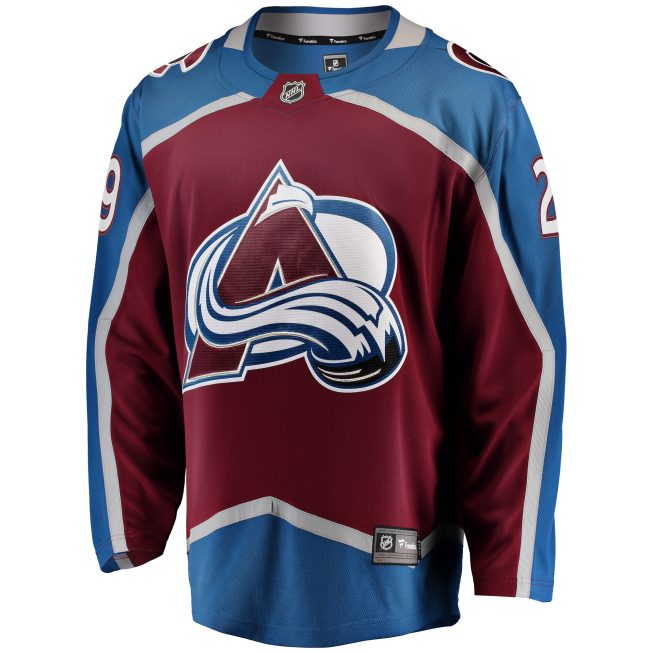 Nathan MacKinnon Colorado Avalanche Fanatics Breakaway Player Jersey - Burgundy - Image 2