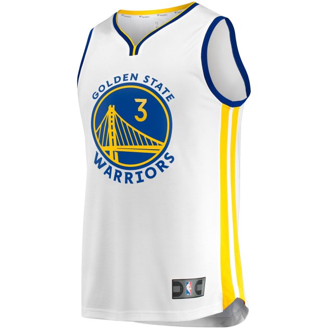 Chris Paul Golden State Warriors Fanatics Youth Fast Break Player Jersey - Association Edition - White - Image 2