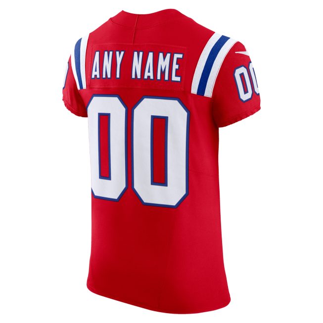 New England Patriots Vapor F.U.S.E. Elite Custom Jersey - Red - Image 3